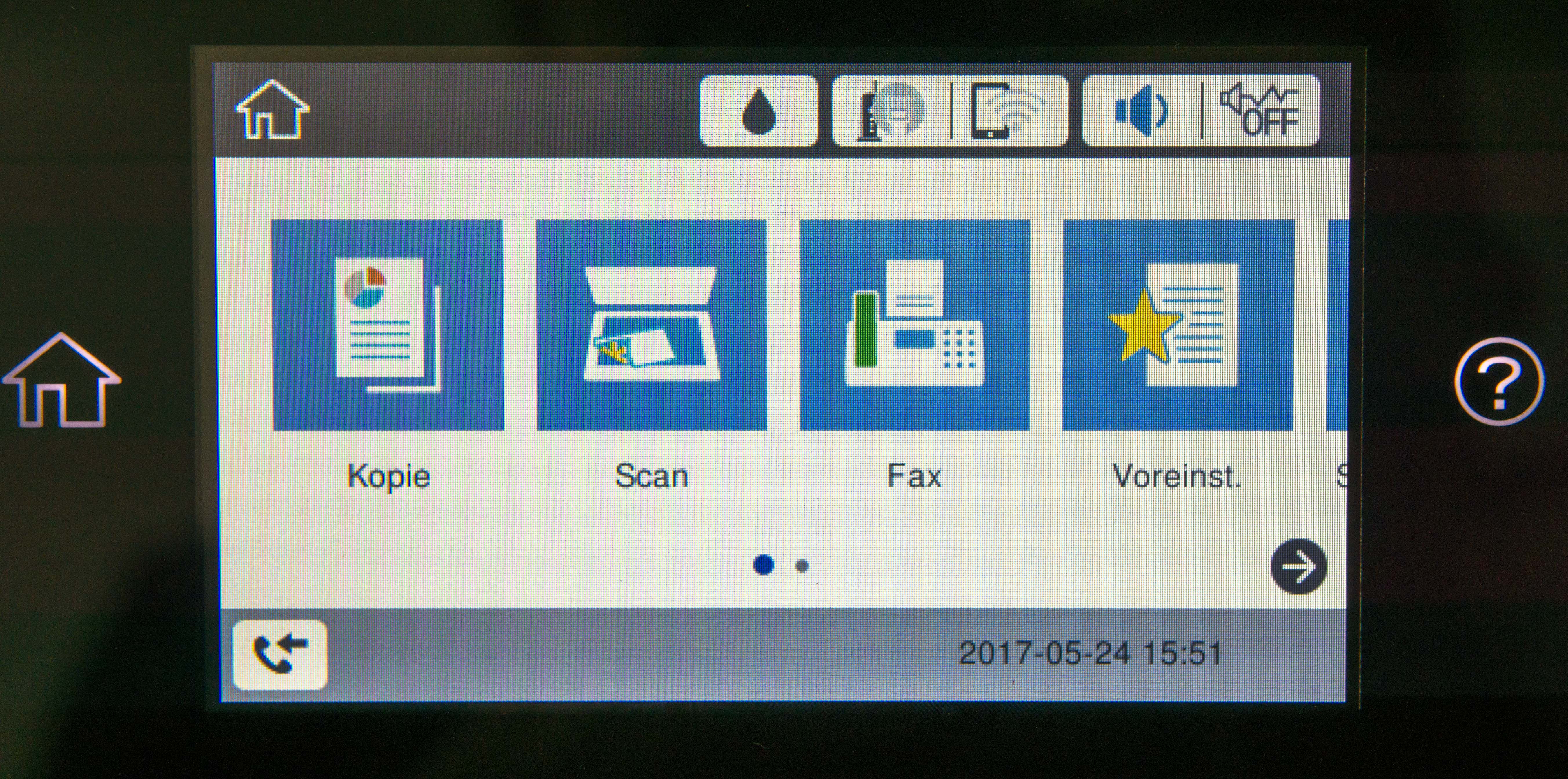 Epson WF-4740DTWF - Touchpanel